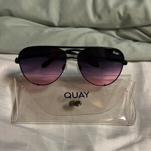 Quay Gradient Aviator Sunglasses